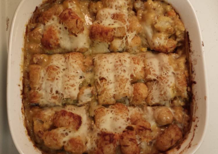 Steps to Prepare Any-night-of-the-week Tater Tot Casserole With A Twist