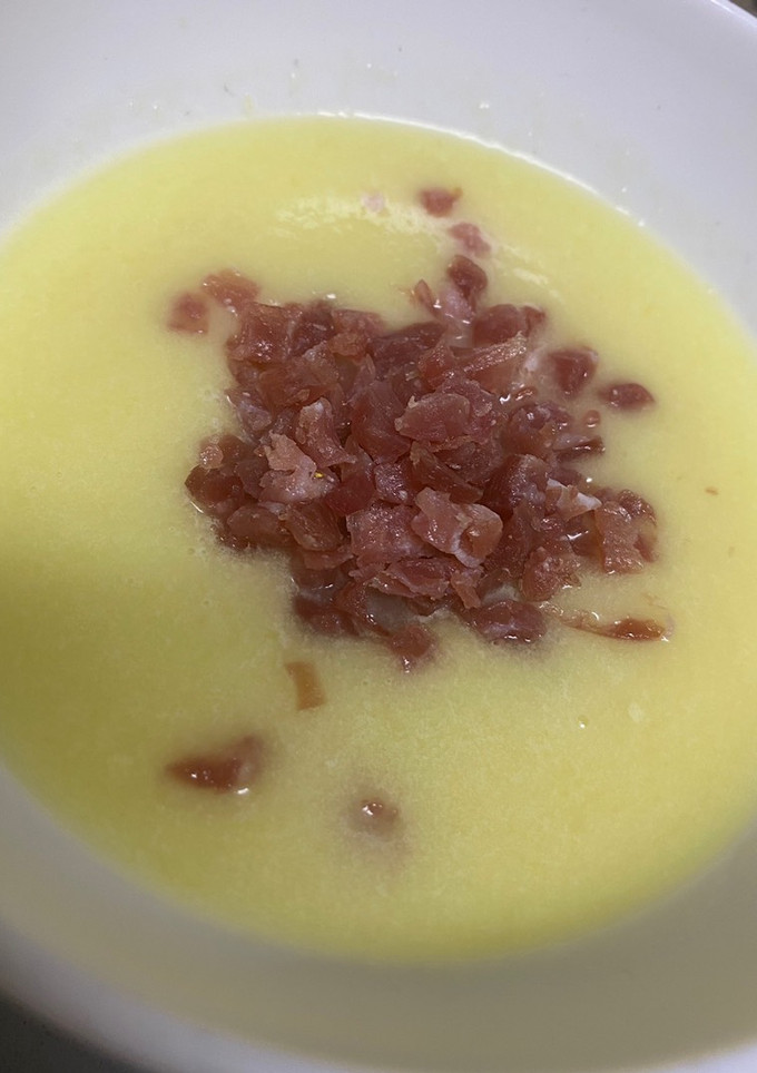 Una foto de Sopa de melón con jamón salado con el robot (Lidl) monsieur cuisine plus