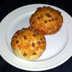 A picture of Cheese and Bacon Rolls.