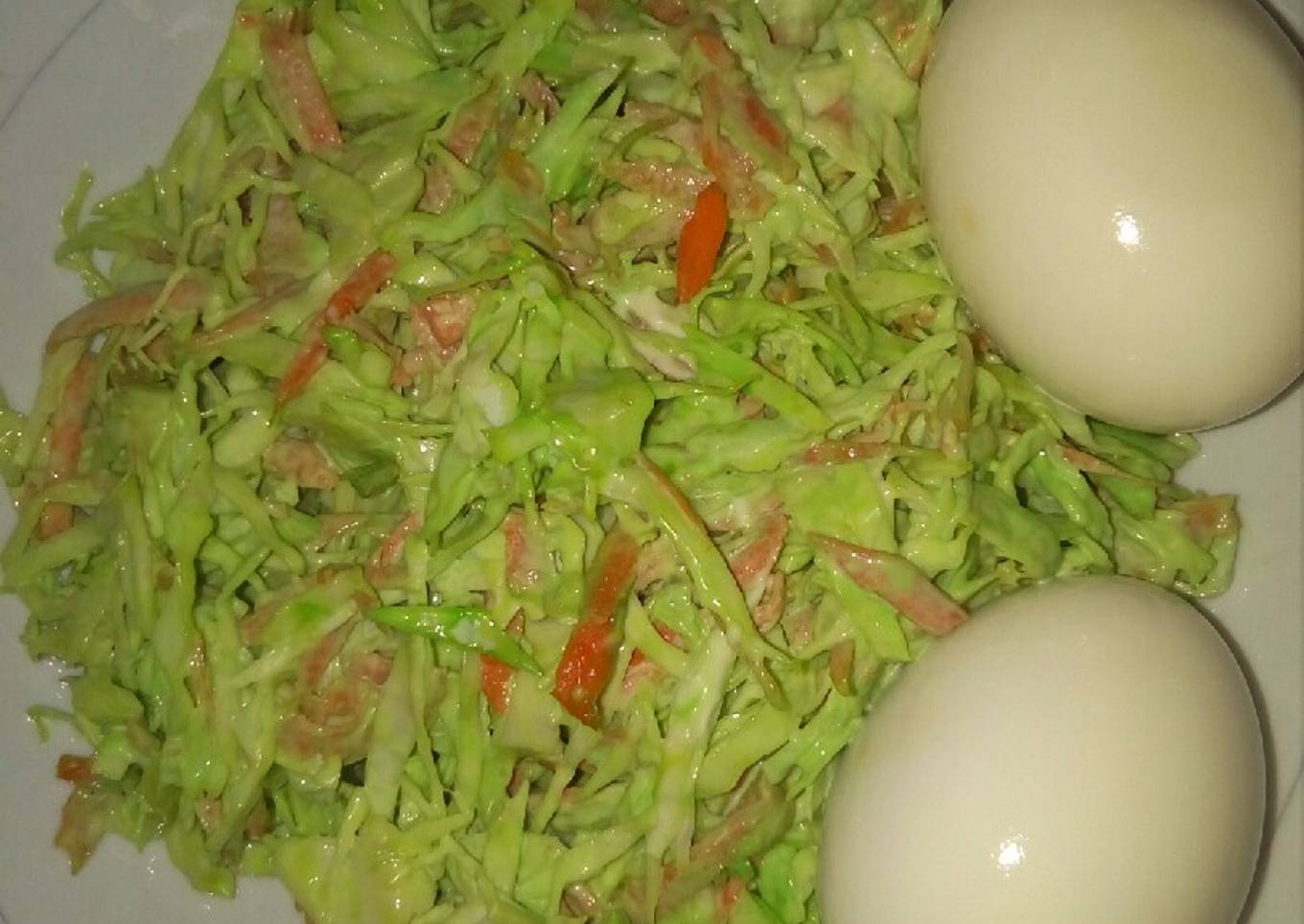 Coloured coleslaw