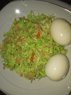A picture of Coloured coleslaw.