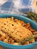 Polpettone in crosta,con patate al forno