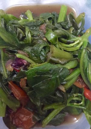 Foto resep Tumis Daun Gingseng Saus Tiram