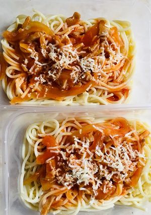 Foto resep Spaghetti Bolognese home made simple