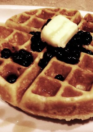 A picture of Buttermilk Belgium Waffles.