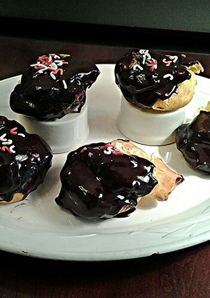 A picture of Cream Puffs with French Vanilla Cream Filling.