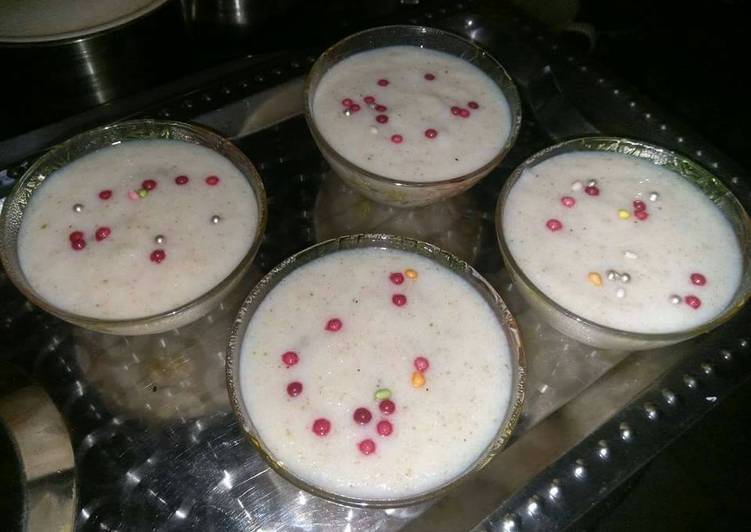 Sabudana Pudding.