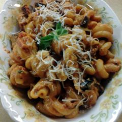 Tuscan Eggplant Pasta A picture of Tuscan Eggplant Pasta.