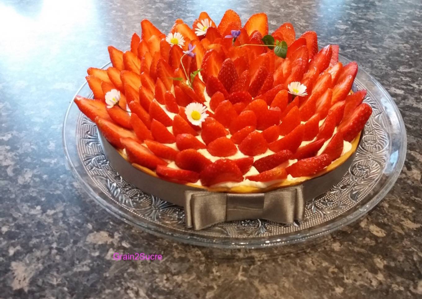 Tarte aux fraises à la chantilly mascarpone