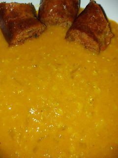 Vöröslencse főzelék recept fotója