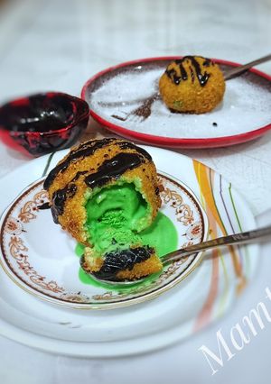 A picture of Deep fried Icecream (eggless).