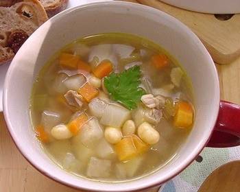 Ultimate, Prepare Chicken Curry Soup with Soy Beans and Chicken Restaurant Style