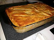 A picture of chicken pot pie