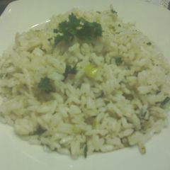 A picture of sunshine 's lime rice.