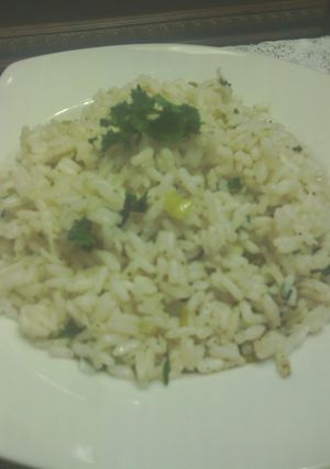A picture of sunshine 's lime rice.