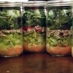 A picture of Salad in a Jar.