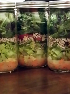 A picture of Salad in a Jar.