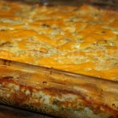 A picture of Cheesy chicken & rice.