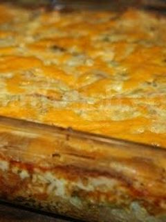 A picture of Cheesy chicken & rice.