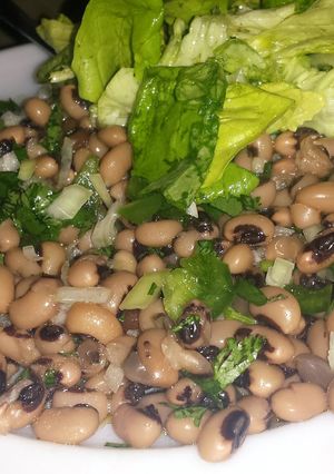 A picture of Blackeye Bean Salad.