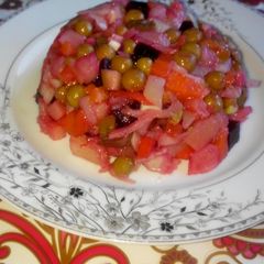 A picture of Russian salad "Vinigret".
