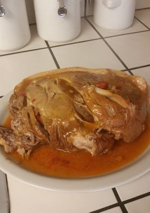 A picture of Bourbon pulled pork.