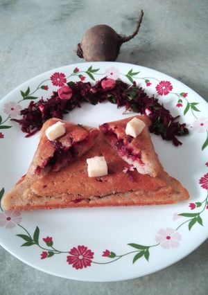 A picture of No guilt Beetroot Sandwich.