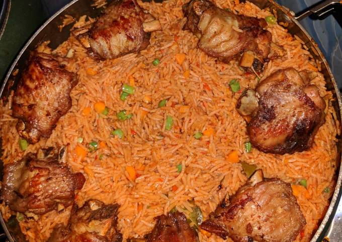 Steps To Make Ultimate Jollof Rice With Turkey Delicious Recipe