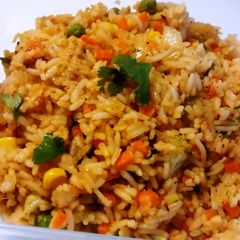 A picture of Vegetable fried rice.