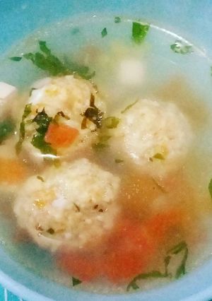 Foto resep Potato Balls with Ginger Soup (MPASI)
