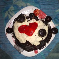A picture of Chocolate walnut cake.