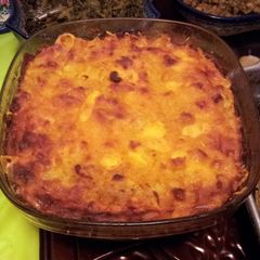 A picture of Cheesy Mac and Cheese (without the mess).