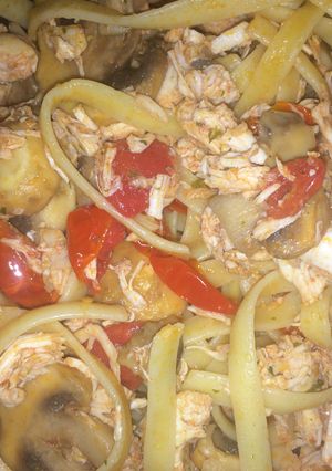 A picture of Lemon Chicken Fettuccine.
