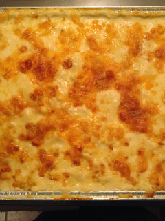 A picture of Cheesy Baked Macaroni.