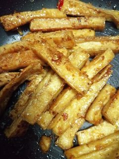 Hình của món Đậu hủ xào sả ớt cực dễ.