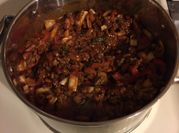 A picture of red bean chili