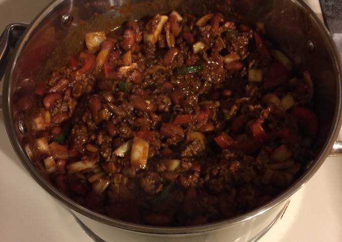 Steps to Prepare Eric Ripert Thick Ass Three Meat Chili