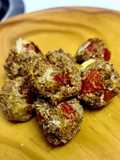 Air fried peppadews stuffed with cream cheese