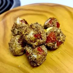 A picture of Air fried peppadews stuffed with cream cheese.