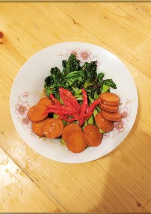 Foto resep Cah Bok Choy + Otak Otak Singapore