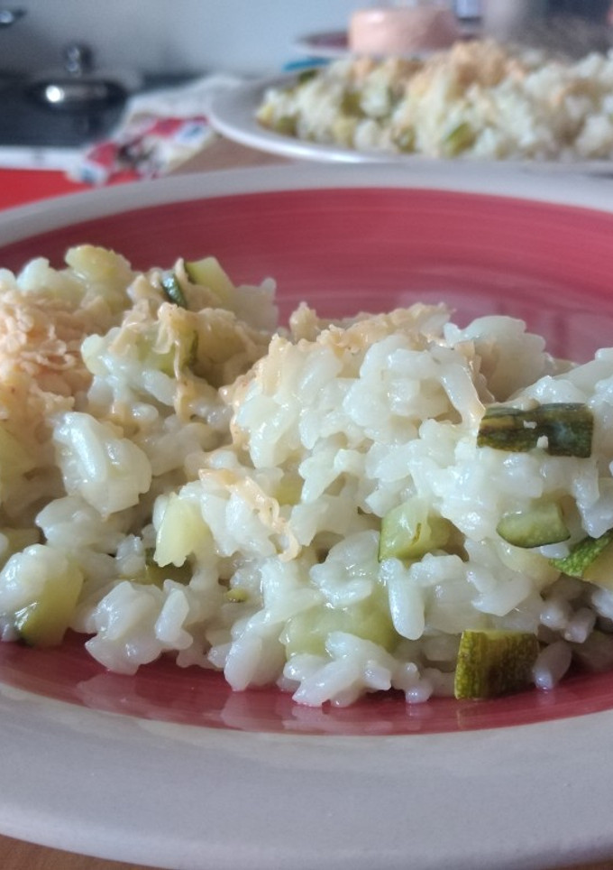 Una foto de Risotto de zapallito italiano