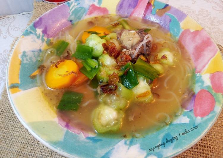 Sop Oyong Daging Bihun