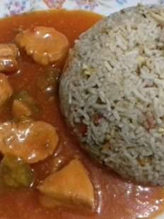 A picture of Chicken Fried Rice #Cookpadapp.
