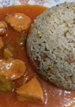 A picture of Chicken Fried Rice #Cookpadapp.