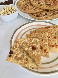 A picture of Rice mawa paratha.