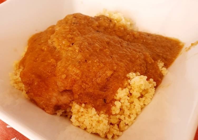 Secreto ibérico en salsa de nísperos con jengibre