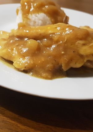 Una foto de Supremas de pollo con salsa de mostaza