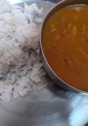 A picture of Rajma chawal.