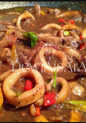 Foto resep Sotong Lada Hitam