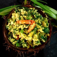 A picture of Spring onion fry.